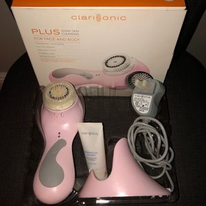Pink Clarisonic w/ Sensitive and Body Brush Heads